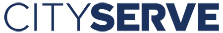 CityServe blue logo variation.