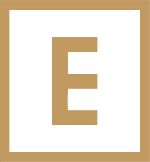 Elevate Apartments outlined "E" symbol.