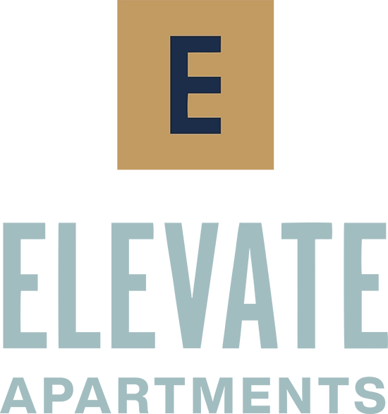 Elevate Apartments logo.